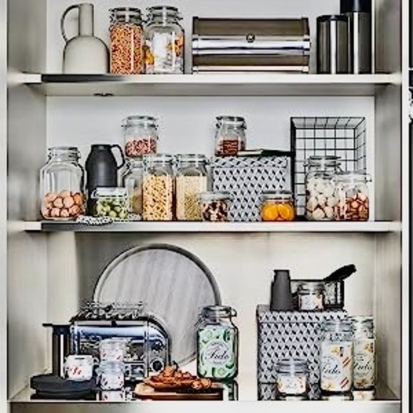 Bormioli Rocco Fido Quality Italian Glass Bottle Clear Canning Jar 25 1/4oz NEW - Picture 7 of 9